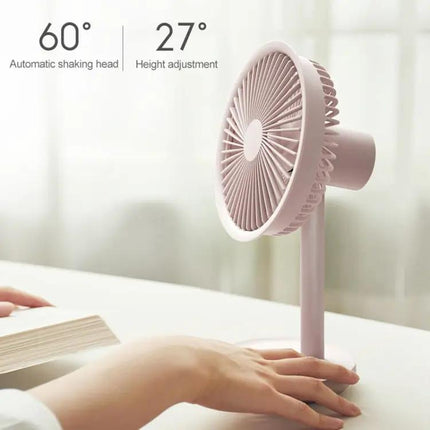 SOLOVE Mini USB Rechargeable Desk Fan For Dormitory And Office