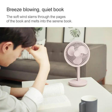 SOLOVE Mini USB Rechargeable Desk Fan For Dormitory And Office