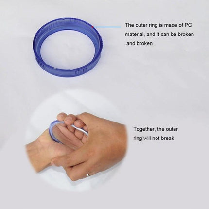 Adjustable Shower Head for Everyday Home Bathroom Use showing durable blue outer ring demonstration and hand-held fit