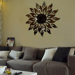 Sunflower Reflection Wall Decal for Bedroom and Living Room Decor