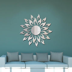 Sunflower Reflection Wall Decal for Bedroom and Living Room Decor