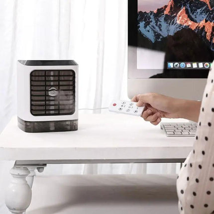 Mini Desktop Cooling Humidifier Fan For Home And Office Use