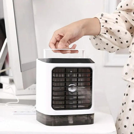 Mini Desktop Cooling Humidifier Fan For Home And Office Use