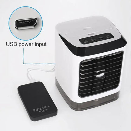 Mini Desktop Cooling Humidifier Fan For Home And Office Use