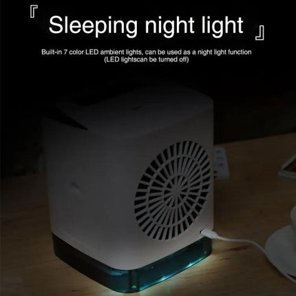 Mini Desktop Cooling Humidifier Fan For Home And Office Use