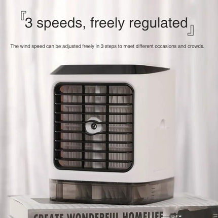 Mini Desktop Cooling Humidifier Fan For Home And Office Use