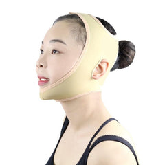 Lycra Skin Care Face Belt for Double Chin Reduction - Breathable and Comfortable, Size L