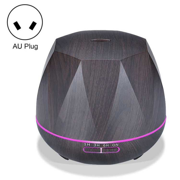 Peach Shape Wood Grain Remote Control Ultrasonic Humidifier Aromatherapy Machine Automatic Alcohol Sprayer with LED Lights, Capacity: 400mL, AU Plug (Light Wood Color), Diamond Dark Wood Color, Diamond Light Wood Color, Peach Shape Dark Wood Color