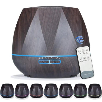 Peach Shape Wood Grain Ultrasonic Humidifier for Aromatherapy
