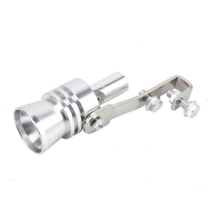 Universal Aluminum Turbo Sound Whistle For Cars Size S - compact aluminum turbo whistle with adjustable clamp, 1.8cm whistler diameter for discreet installation