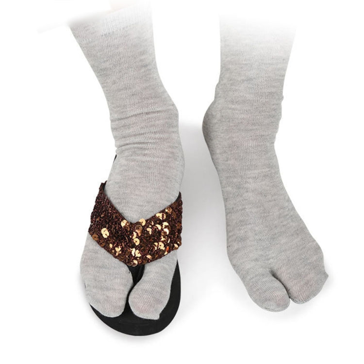 1 Pair Geta Socks Hallux Valgus Correction Two Toe Socks for Men / Women, Random Color Delivery