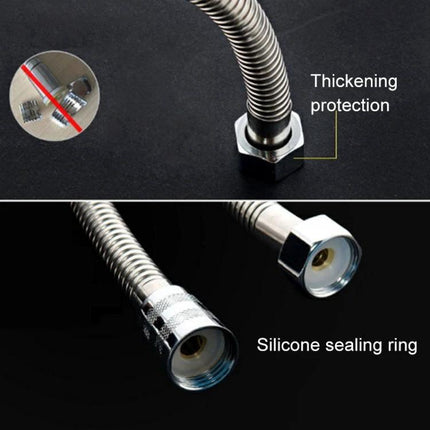 Durable Shower Hose for Everyday Home Bathing Routines - stainless steel outer pipe with PVC anti-burst inner pipe, silicone sealing ring, leak-resistant