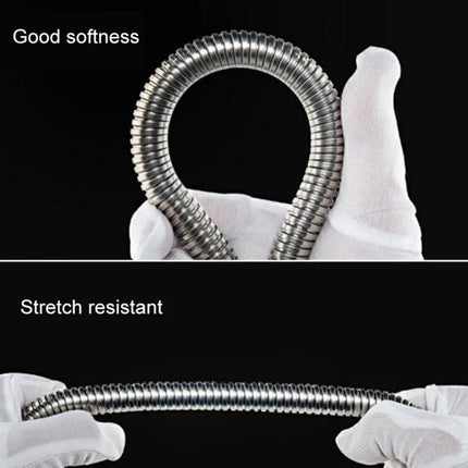 Durable Shower Hose for Everyday Home Bathing Routines - stainless steel outer, PVC anti-burst inner, flexible and stretch resistant replacement hose