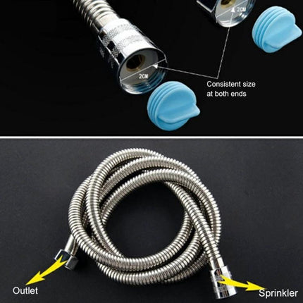 Durable Shower Hose for Everyday Home Bathing Routines - stainless steel outer with PVC anti-burst inner, consistent 2cm fittings, leak-resistant replacement
