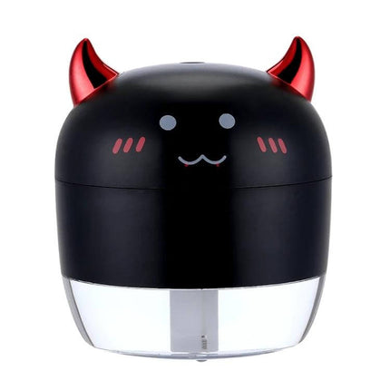 Devil Atomizing Humidifier With Colorful Night Lights compact portable black devil design humidifier for desk and travel