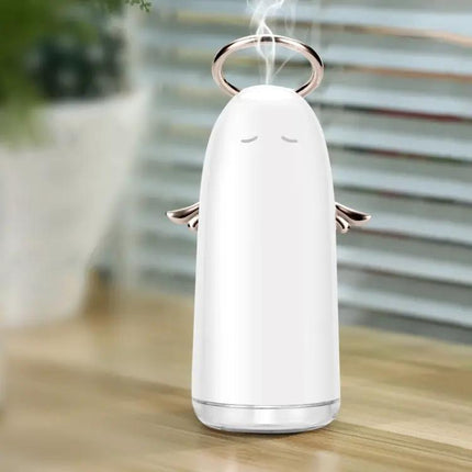 Mini Angel Atomizing Humidifier With Colorful Night Lights