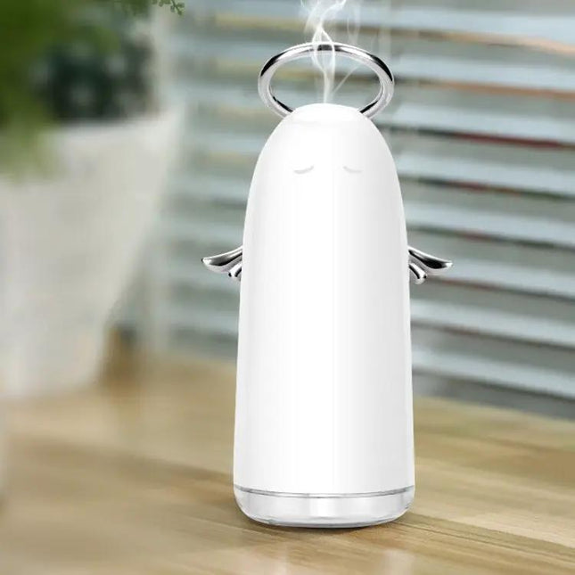 Mini Angel Atomizing Humidifier With Colorful Night Lights