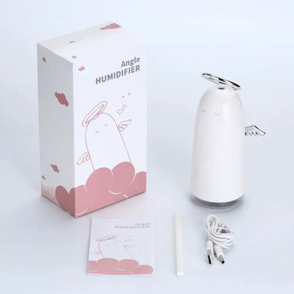 Mini Angel Atomizing Humidifier With Colorful Night Lights