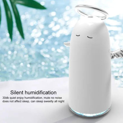 Mini Angel Atomizing Humidifier With Colorful Night Lights