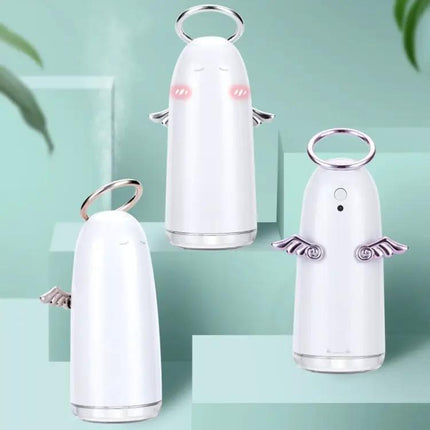 Mini Angel Atomizing Humidifier With Colorful Night Lights