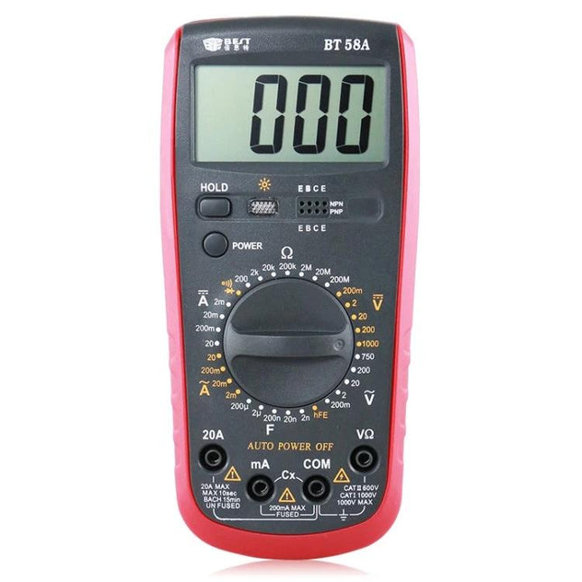 Versatile Digital Multimeter for Everyday Electrical Testing - handheld multimeter measuring voltage current resistance for home repairs and electronics