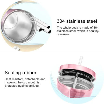 500ml Stainless Steel Sippy Cup For Kids Daily Use