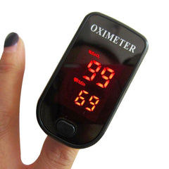 Portable LED Finger Pulse Oximeter with HD Display - Blood Oxygen and Pulse Rate Monitor