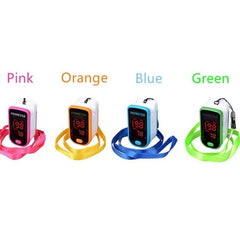 Portable LED Finger Pulse Oximeter with HD Display - Blood Oxygen and Pulse Rate Monitor