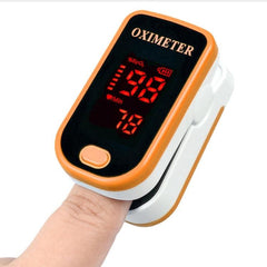 Portable LED Finger Pulse Oximeter with HD Display - Blood Oxygen and Pulse Rate Monitor Orange M130 (Orange)