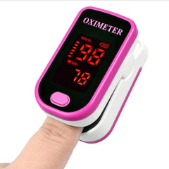 Portable LED Finger Pulse Oximeter with HD Display - Blood Oxygen and Pulse Rate Monitor Magenta M130 (Magenta)