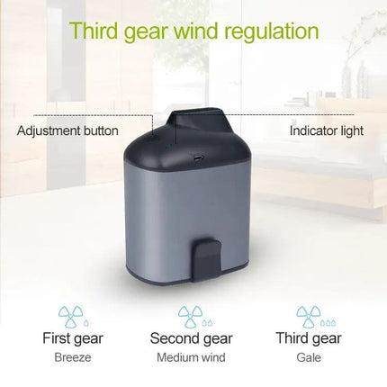 Portable Hanging Waist USB Fan With Three Speeds For Personal Cooling