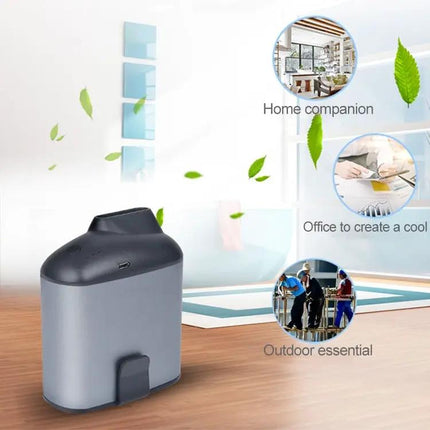 Portable Hanging Waist USB Fan With Three Speeds For Personal Cooling