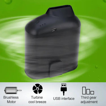 Portable Hanging Waist USB Fan With Three Speeds For Personal Cooling