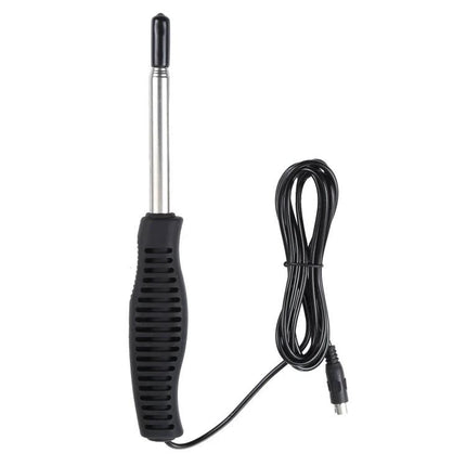 Benetech Handheld Thermal Probe for Wind Speed Monitoring telescoping probe with grip and cable for airflow and temperature checks