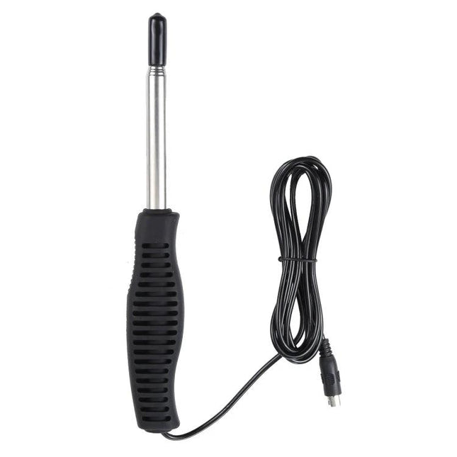 Benetech Handheld Thermal Probe for Wind Speed Monitoring telescoping probe with grip and cable for airflow and temperature checks