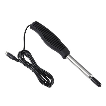 Benetech Handheld Thermal Probe for Wind Speed Monitoring telescoping probe with rubber grip and cable for duct and fan airflow testing