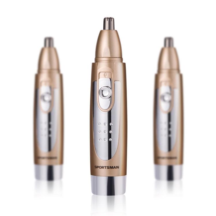 Compact Waterproof Bullet Trimmer for Nose & Ear Hair (Gold)