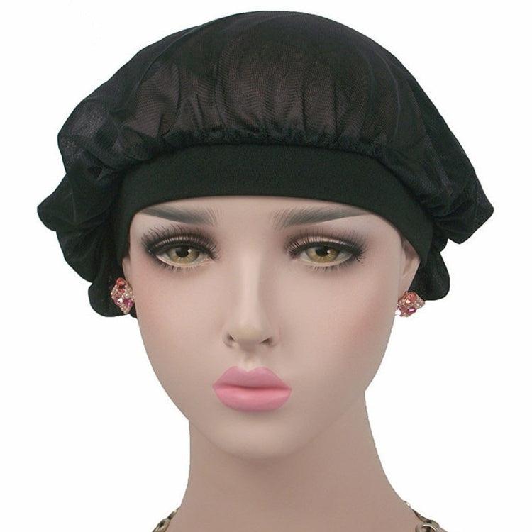 Satin Bonnet for Long Hair - Coconut Nightcap Air Conditioning Cap with Wide Band