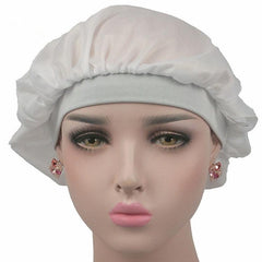 Satin Bonnet for Long Hair - Coconut Nightcap Air Conditioning Cap with Wide Band