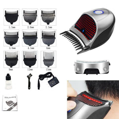 HJ-2018 Rechargeable Men's Electric Hair Clipper with Interchangeable Blades and CN Plug