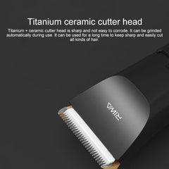 Xiaomi Youpin RIWA RE-6110 Rechargeable Electric Hair Trimmer with Waterproof Design and Variable Speed Settings