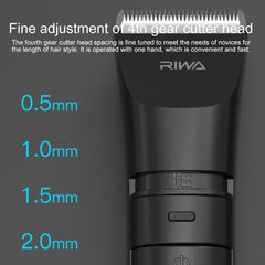 Tondeuse à cheveux électrique d'origine Xiaomi Youpin RIWA RE-6110 Tondeuse à cheveux rechargeable à vitesse variable pour le lavage complet du corps