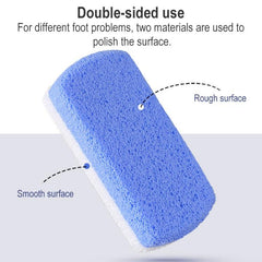 Dual-Color Foot Exfoliator Foam Glass Rubbing Stone, Assorted Colors