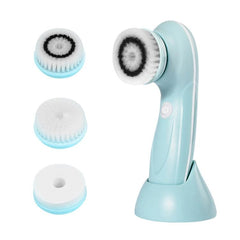 Portable 3-in-1 USB Facial Cleansing Brush for Deep Pore and Blackhead Removal