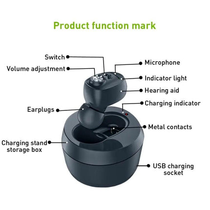 KAIXINWEI In-Ear Bluetooth Hearing Aid for Daily Conversations