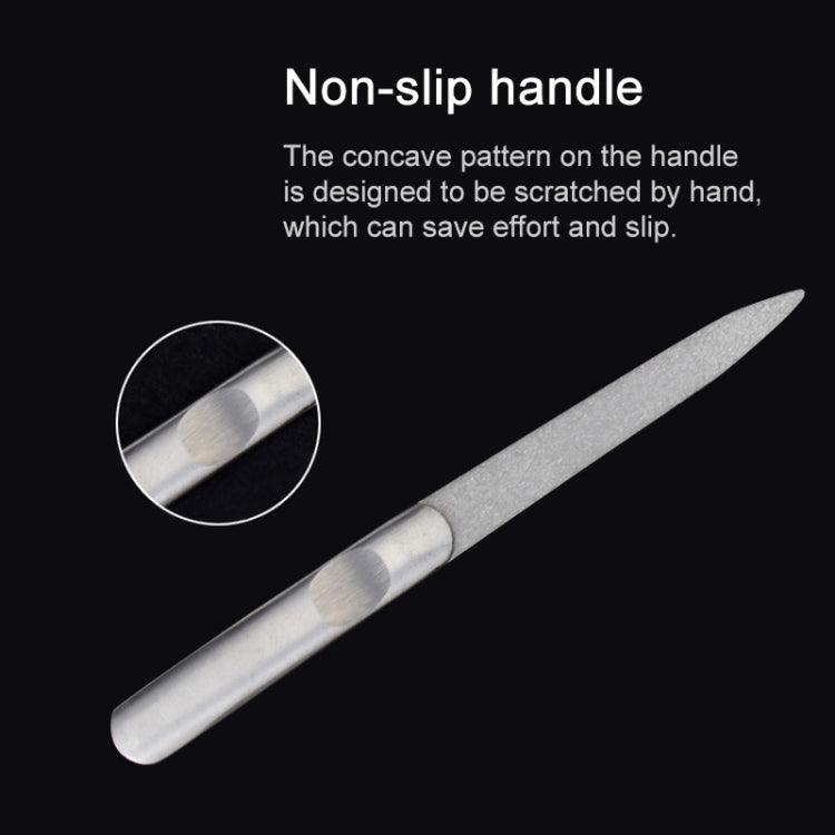 Polished Stainless Steel Nail File - 95mm Length