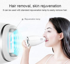 Portable Household Electric Laser Hair Removal Device with LCD Display - EU Plug