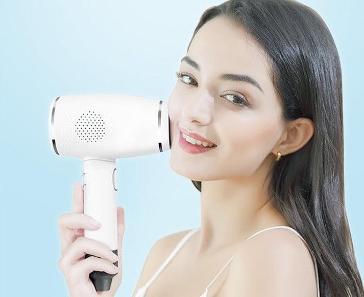 Portable Household Electric Laser Hair Removal Device with LCD Display - EU Plug