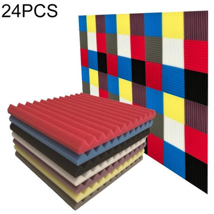 Acoustic Foam for Everyday Home Recording Spaces — colorful high-density sponge panels reduce echo for clearer home office, podcast, and music recordings
