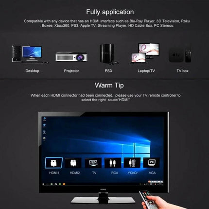 High-Quality 1-Meter Flat HDMI Cable for TV Connections - flat 1m HDMI linking 4K TV to streaming device for reliable HD video and audio